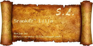 Srankó Lilla névjegykártya